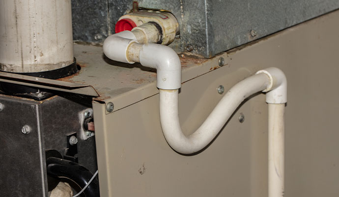 AC unit drain pipe