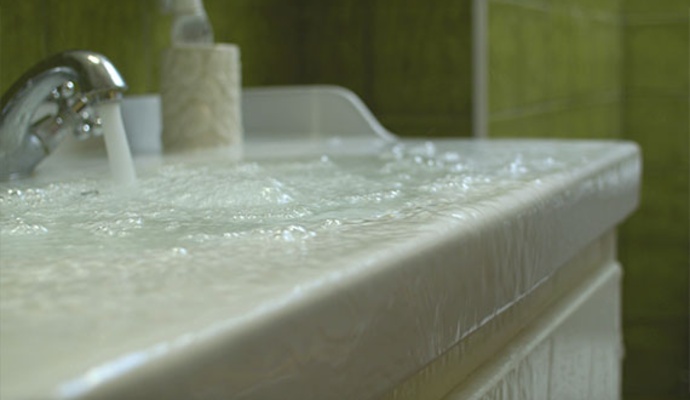 Bathroom sink overflow