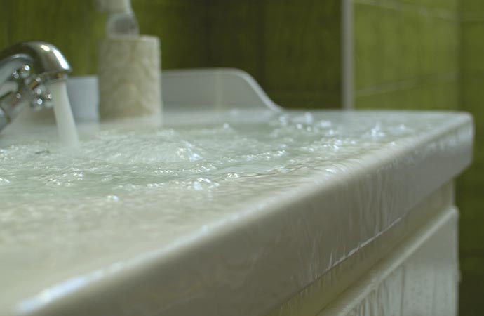 Bathroom sink overflow