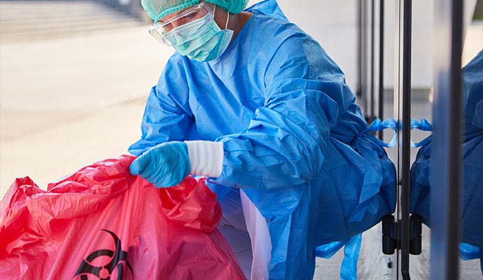 Biohazard waste disposal