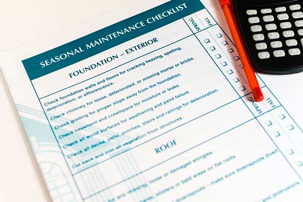 Building Maintenance Checklist