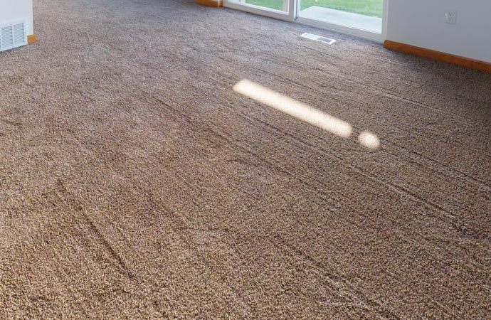 Carpet replacement in process for a fresh and updated look.