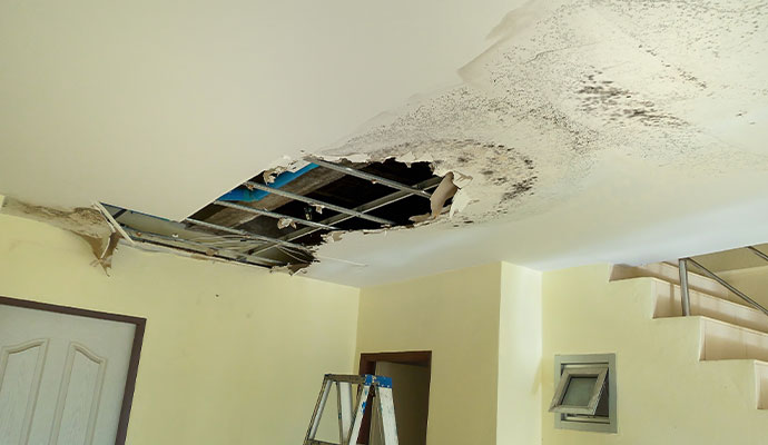 Ceiling water damage