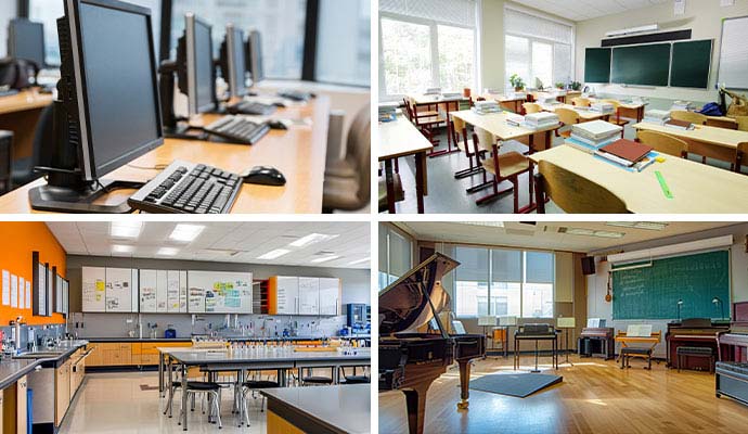 Contents restored in educational institutions