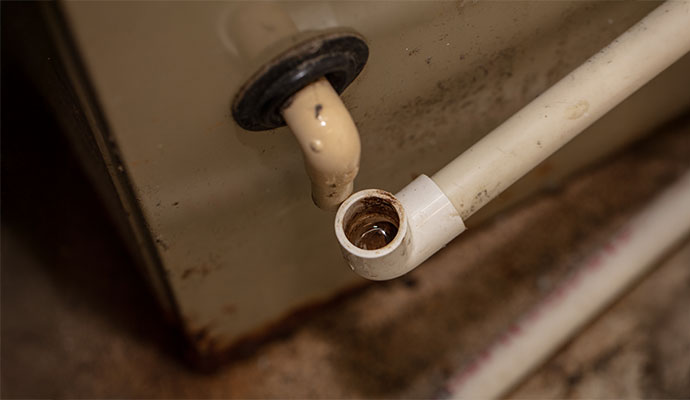 AC Unit Drain Overflow Cleanup | Billings & Laurel | Alpha Omega