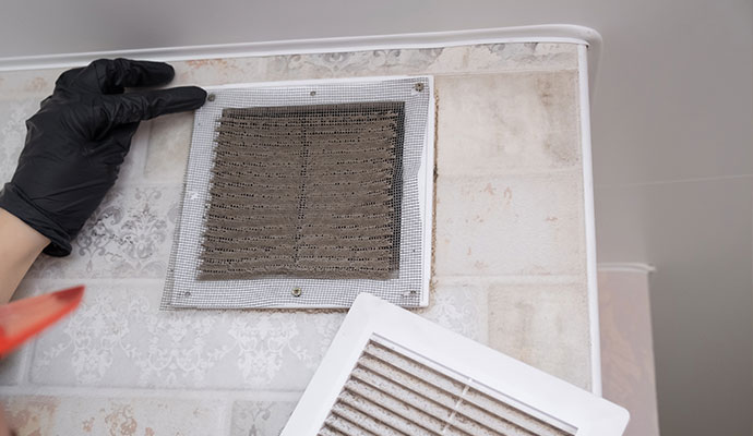 Dusty duct vent