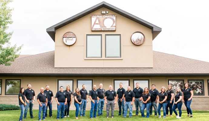 Alpha Omega Disaster Restoration team photoshoot