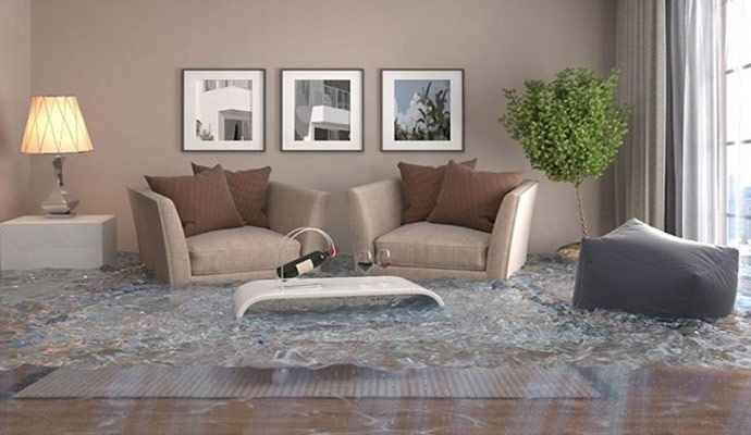 places to check for water damage