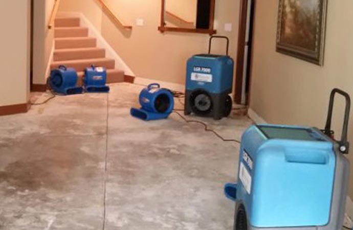 Residential water damage restoration service