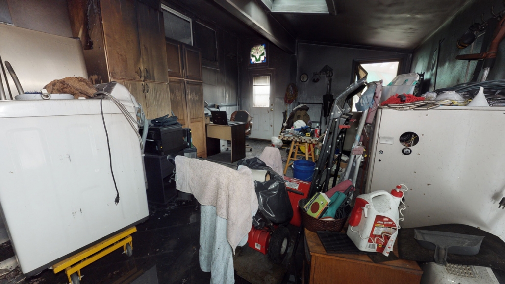Fire Damaged House