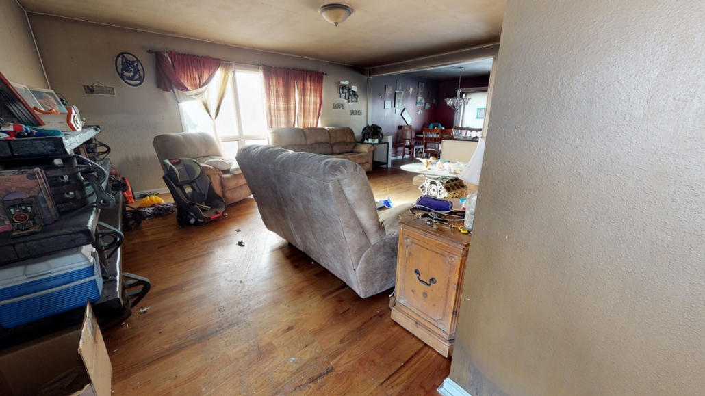 Water Damaged Living Room