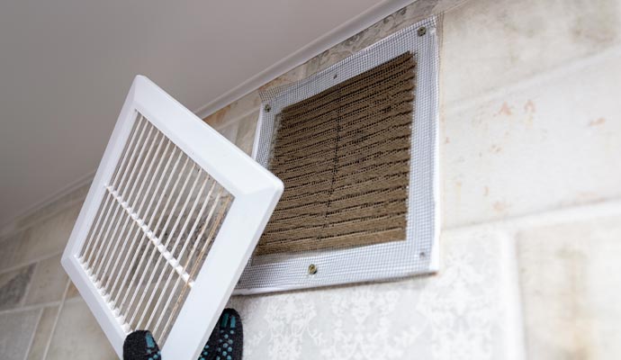 Professional hvac duct inspection for cleaning