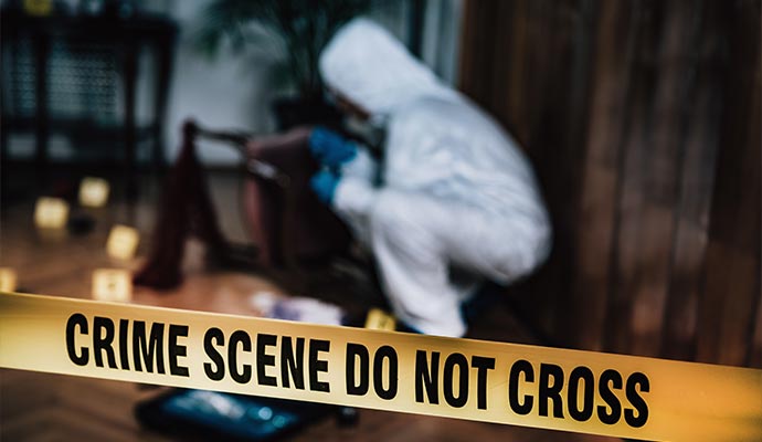 Professional biohazard cleanup service