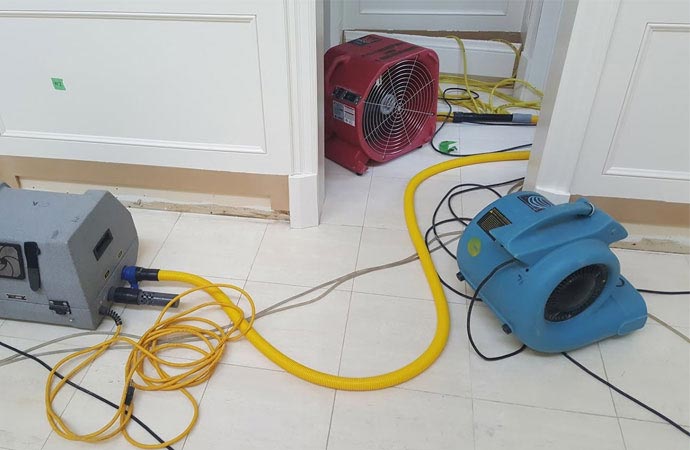 Residential water damage restoration service