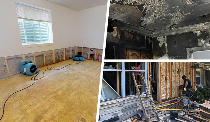 Restoration services collage
