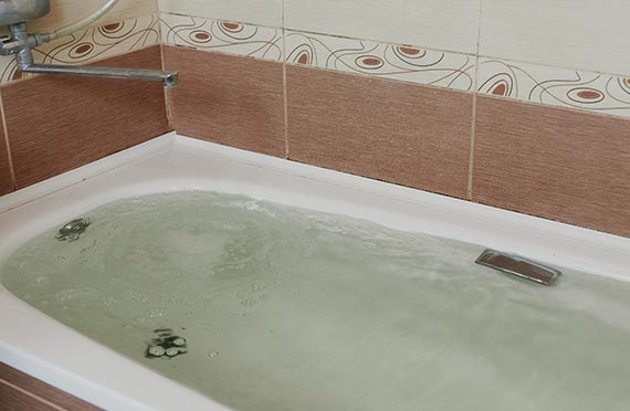 shower and tub overflow clean up