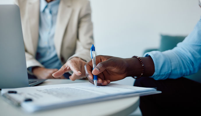 Signing insurance contract