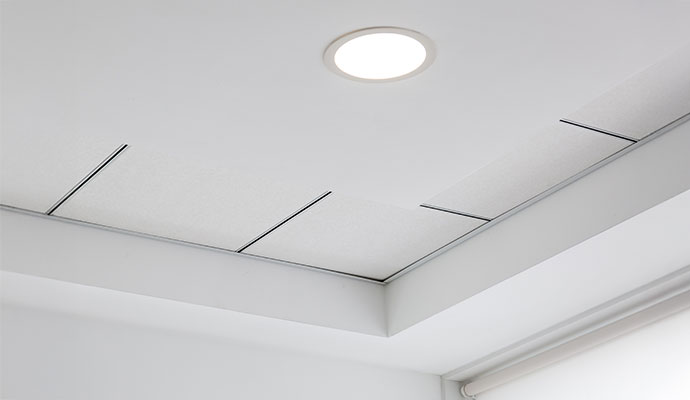 Beautiful ceiling with LED lighting