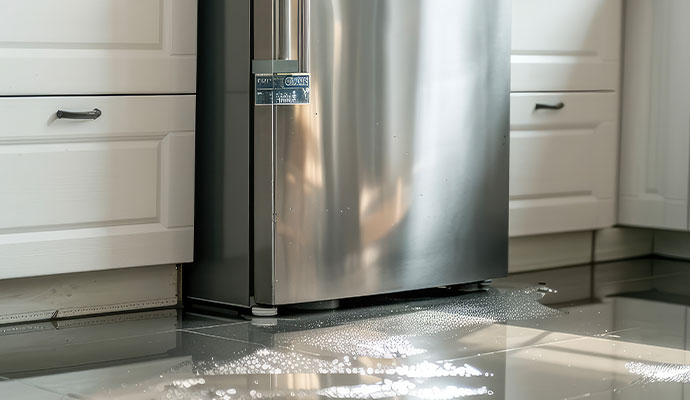 Water leaking from refrigerator